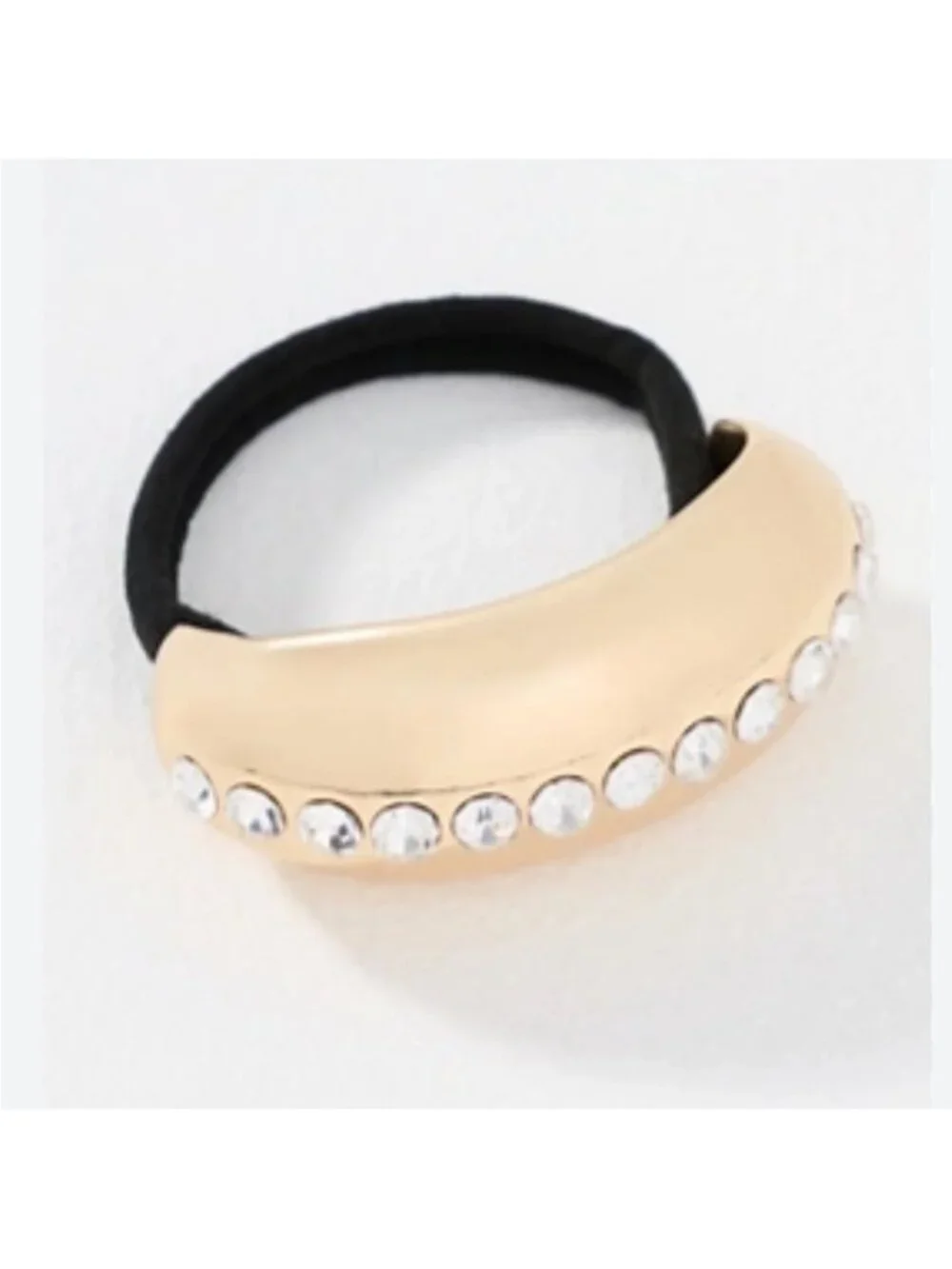New! Anthropologie Kitsch Gold Rhinestone Metal Pony Cuff NWT